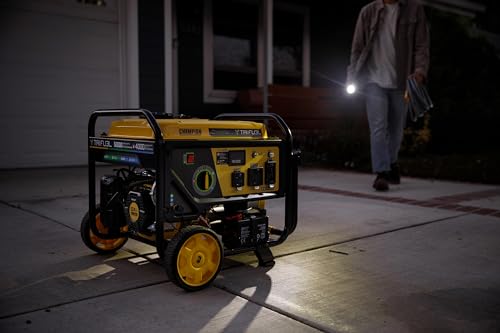 Champion Power Equipment 5000-Watt Electric Start Tri Fuel RV Ready Portable Generator with CO Shield