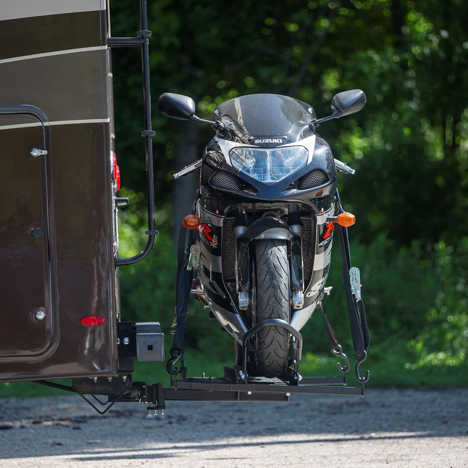 Black Widow Steel Motorcycle Carrier for RVs - 400 & 600 lb. Capacity