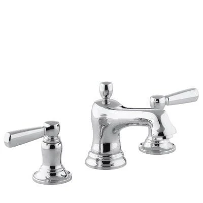Kohler Bancroft Widespread Double Handle Bathroom Faucet with Drain Assembly