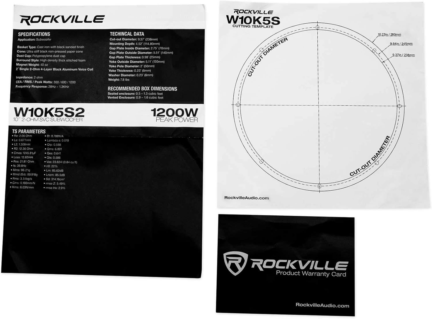 Rockville Dual 10" Subwoofers+Amplifier+Box for 2019-Current GM Crew+Double Cab