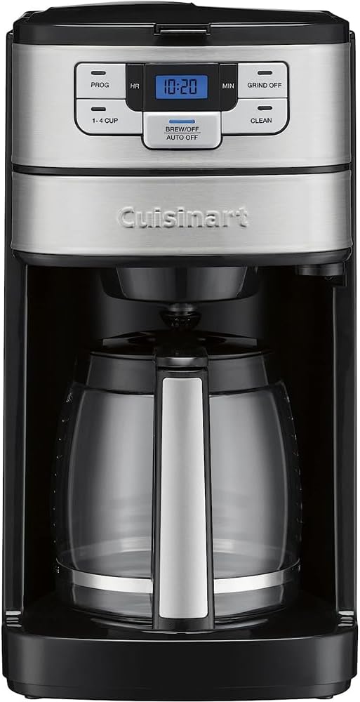 Cuisinart DGB-400SSFR Grind and Brew 12 Cup Coffeemaker Silver (Renewed)