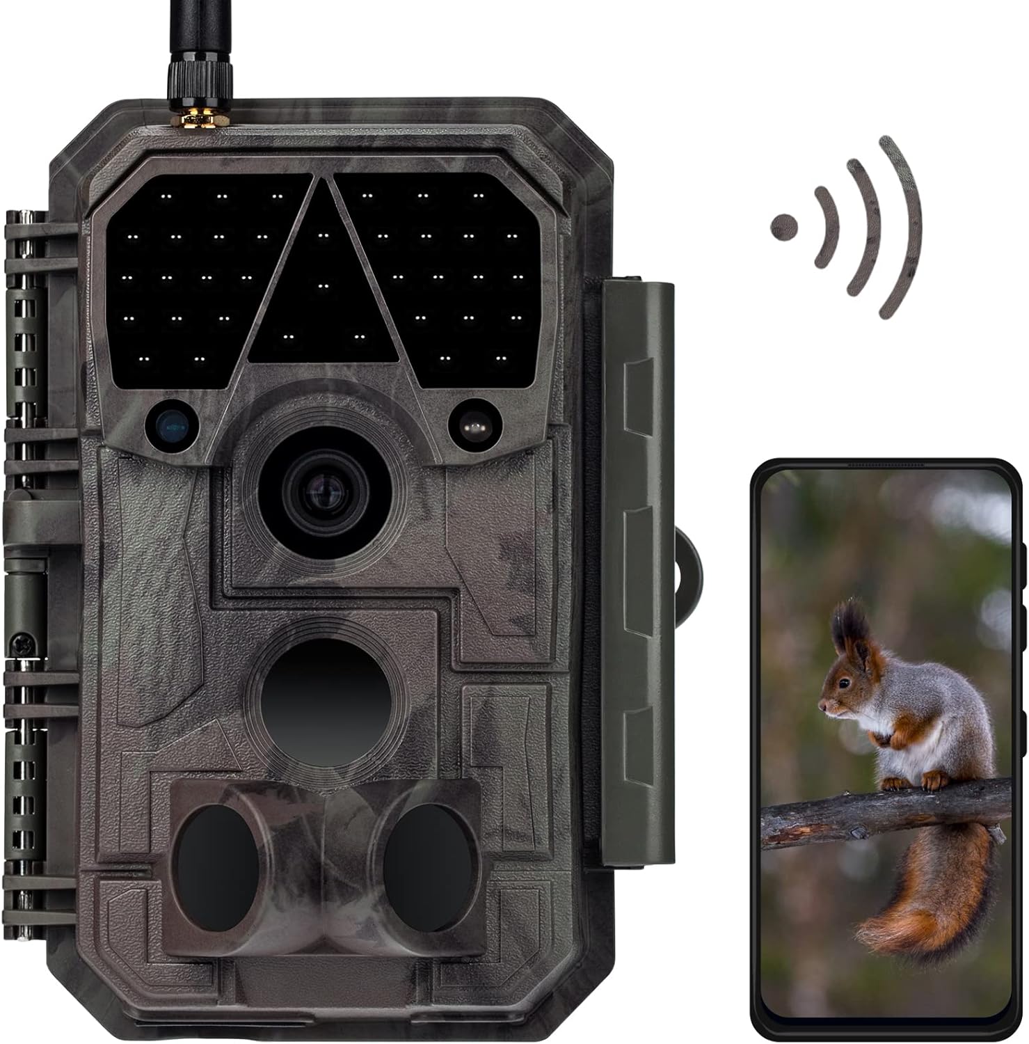 Meidase P100 WiFi Trail Camera (2022), 32mp 1296p, Game Cameras with 100ft Night Vision Motion Activated Waterproof, Compatible with Bluetooth, Dedicated Phone App