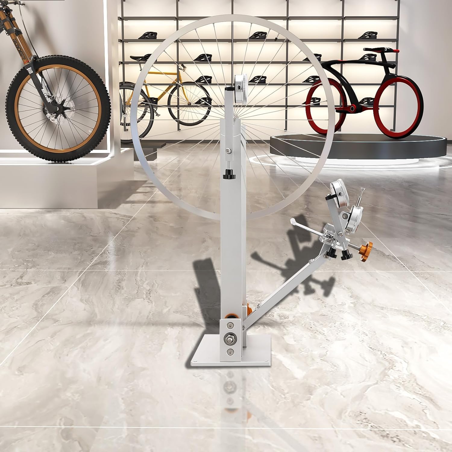 Professional Bicycle Wheel Truing Stand Repair Truing Bearing Stand 10"-29" Bike Wheel Tuning Stand Bike Repair Maintenance Support Tool