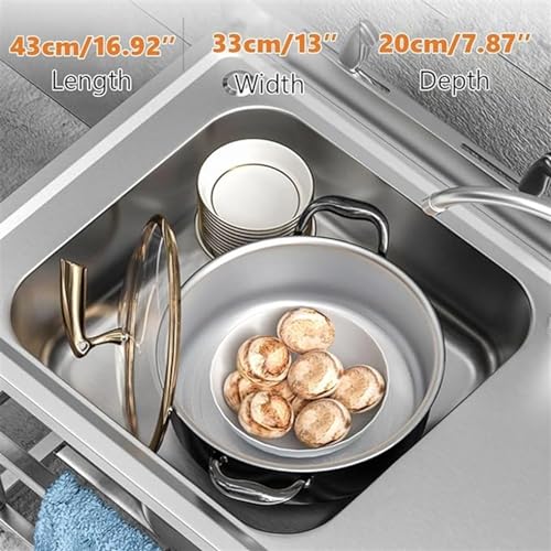WAZHOU Free Standing Stainless Steel Utility Sink Kitchen Commercial Sink for Laundry Room with Backsplash, Strainer,Hot & Cold Water Faucet,5 Sizes Industrial Sink for Restraunt, Bar, Store