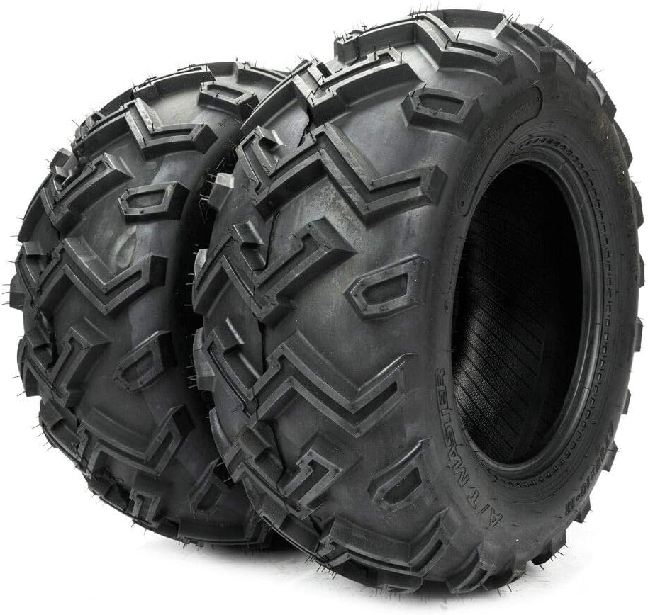SUNROAD Set of 4 25'' 25x8-12 & 25x10-12 ATV Utility UTV Tires AT Front Rear Tires 6PR fit 12'' Rim