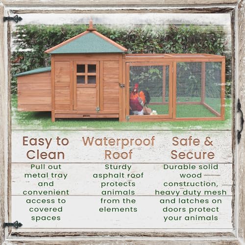 Hanover Wood Outdoor Cat House with Multi Levels, Waterproof Roof, Escape Doors, and Ledge Seating, 30.7" x 22" x 35.4", Sturdy and Weather Resistant Modern Cat Shelter for Backyard, Patio, or Lawn