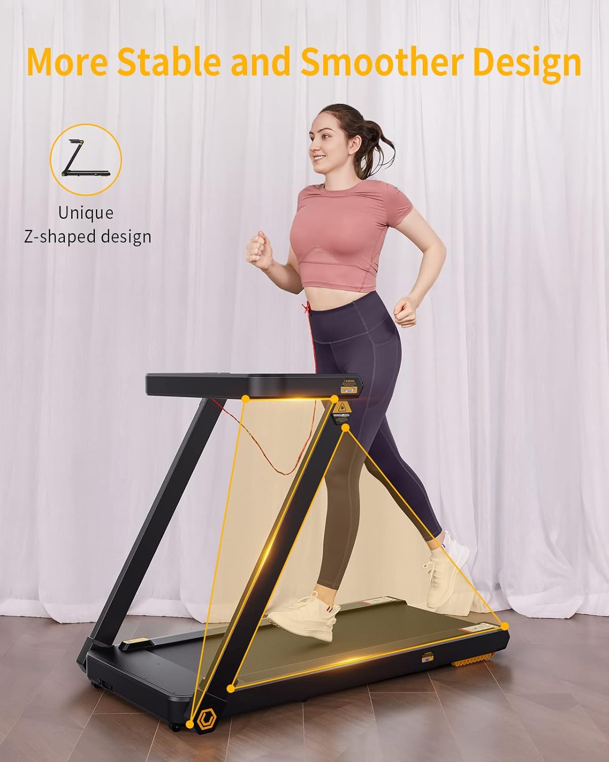 UREVO 3 in 1 Folding Treadmill, Under Desk Treadmill with Removable Desk, 2 Seconds Foldable Treadmill with Remote and LCD Display, Powerful 3HP Install Free Treadmill