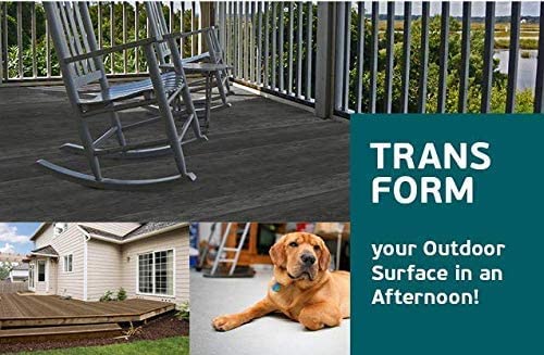 d-c-fix Outdoor Flooring Roll - Grey Oak Wood - 6' x 12', 72 sq.ft - Waterproof & All-Weather Floor Covering - Ideal as Carpet or Tile Replacement for Boat Decking, Balcony, Backyard Patio & Porch