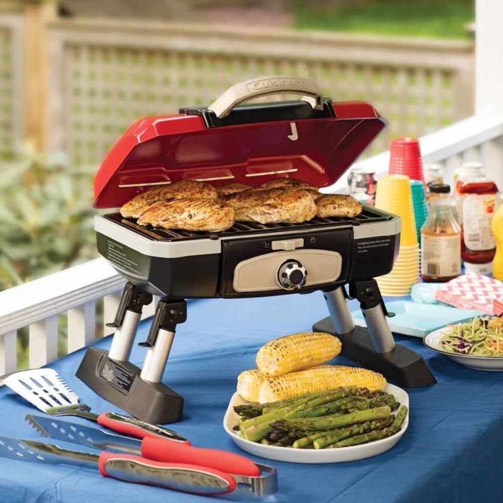 Cuisinart Cgg 180t Petit Gourmet Portable Tabletop GAS Grill Red