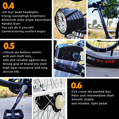 Electric Tricycle for Adults, 350W 36V Electric Trike Motorized Three Wheel Electric Bicycle, 3 Wheels Adult Electric Tricycle with Large Basket