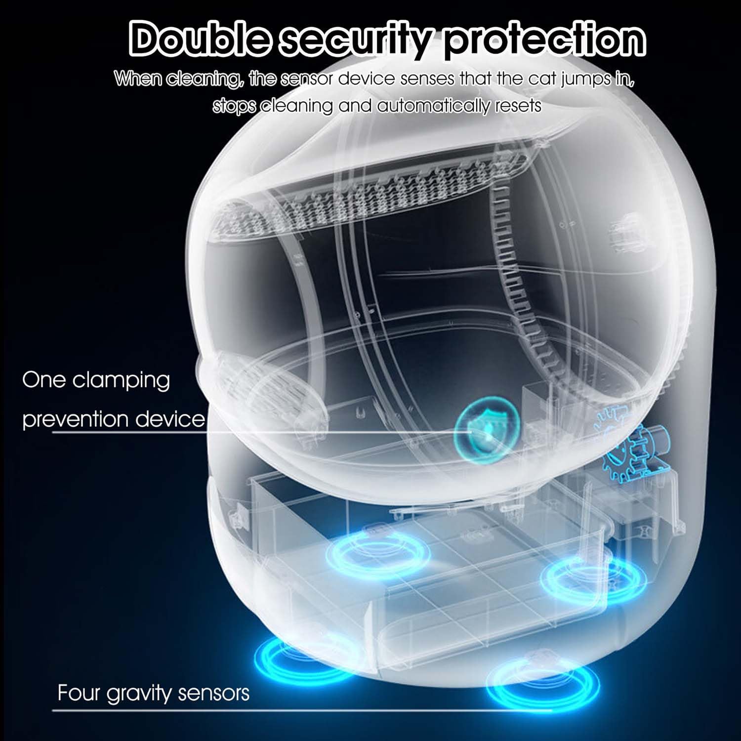 Automatic Smart Cleaning Litter Box with Odor Removal and APP Control, Latest Model Controlled Self Cleaning Cats Litter Boxes with Automatic Scooping and WiFi Connect Smart App, Multiple Cats