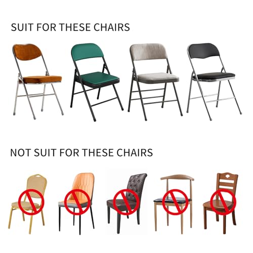 HAINARverS Folding Chair Covers,100PCS Upgrade Universal Fitted Stretch Spandex Chair Cover Protector for Wedding,Party,Banquet, Celebration (Black, 100 PCS)
