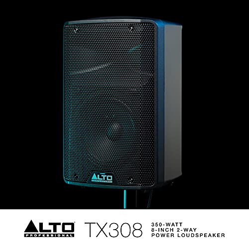 Alto TX312 and TX212S – 700 Watt 12 Inch 2 Way Powered PA Loudspeaker with Signal limiting & 900 Watt 12" Powered Subwoofer with DSP, Class-D Amp