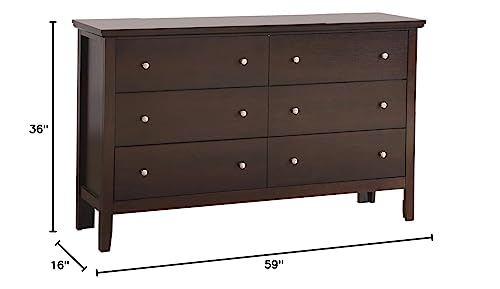 Glory Furniture Primo , White Dresser, 36"H X 59"W X 16"D,