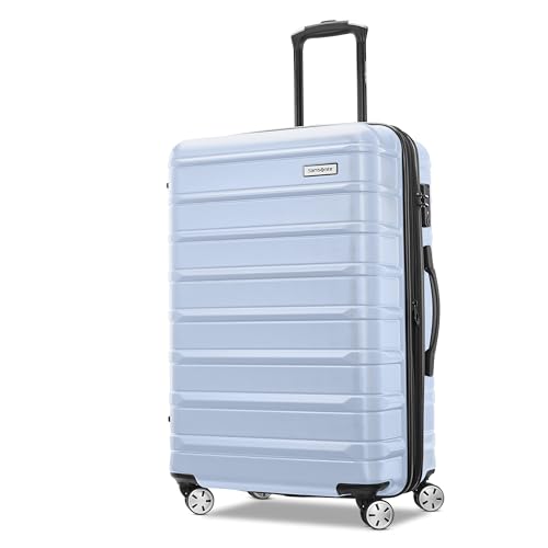 Samsonite Omni 2 Hardside Expandable Luggage with Spinner Wheels, 2-Piece Set (19/24), Lagoon Blue