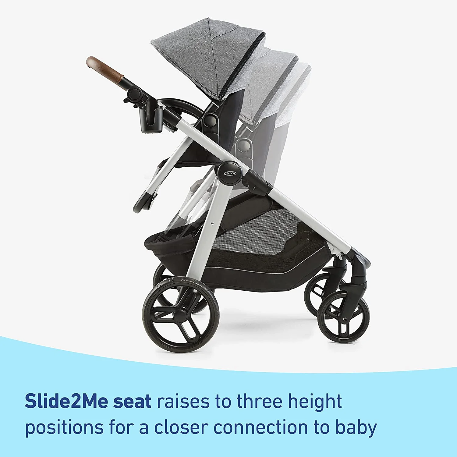 Graco Modes Nest2Grow Stroller, Black, 21.96 lbs