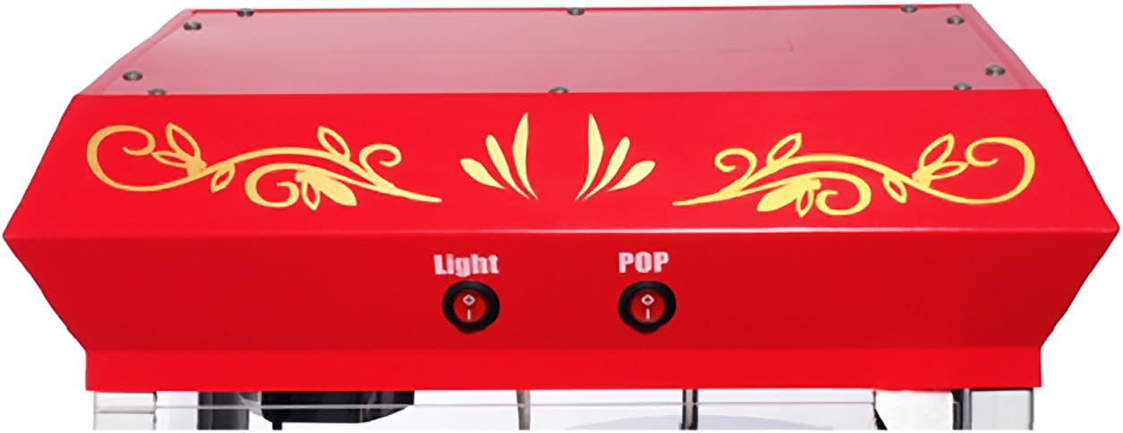 6112 Great Northern Popcorn Red Foundation Top Popcorn Popper Machine, 4 Ounce