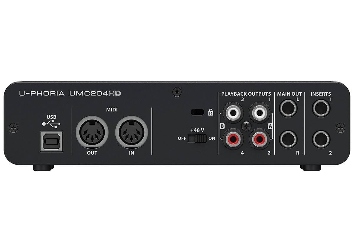 Behringer U-Phoria UMC204HD Audio Interface