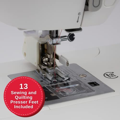 SINGER Quantum Stylist 9960 Computerized Sewing & Quilting Machine with Extension Table, Hard Case & Accessories | 600 Stitches, Lettering, LED Light, 1-Step Buttonhole & High-End Touch Controls