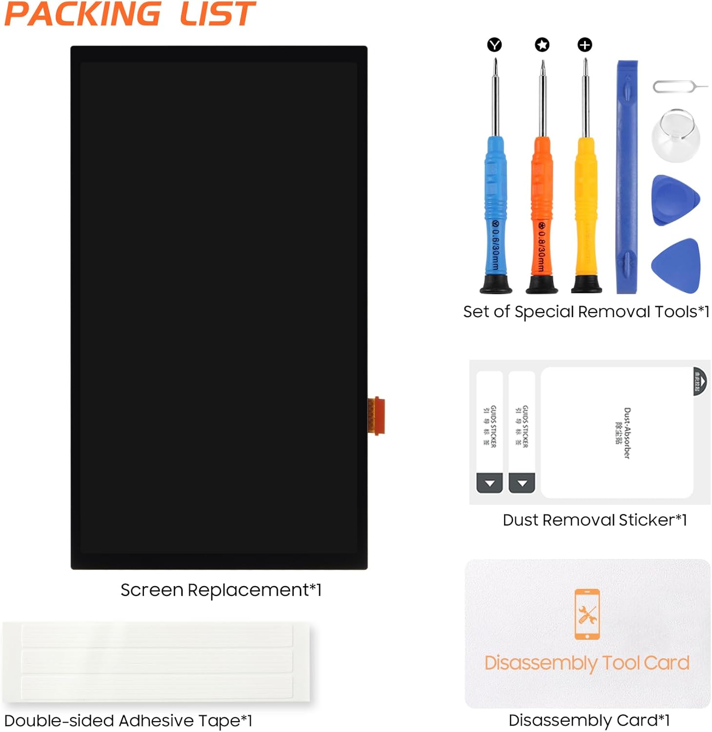 OLED Screen for Nintendo Switch OLED 2021 Screen Replacement for Switch OLED 2021 LCD Display Repair Parts（Black