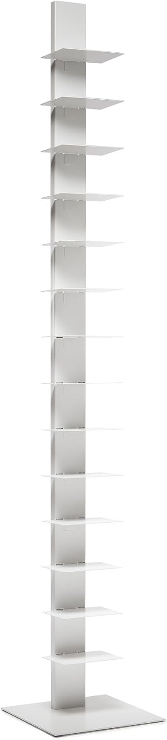 Sapiens Original Bookcase Sintesi H.79,6 inches (14 Shelves) White