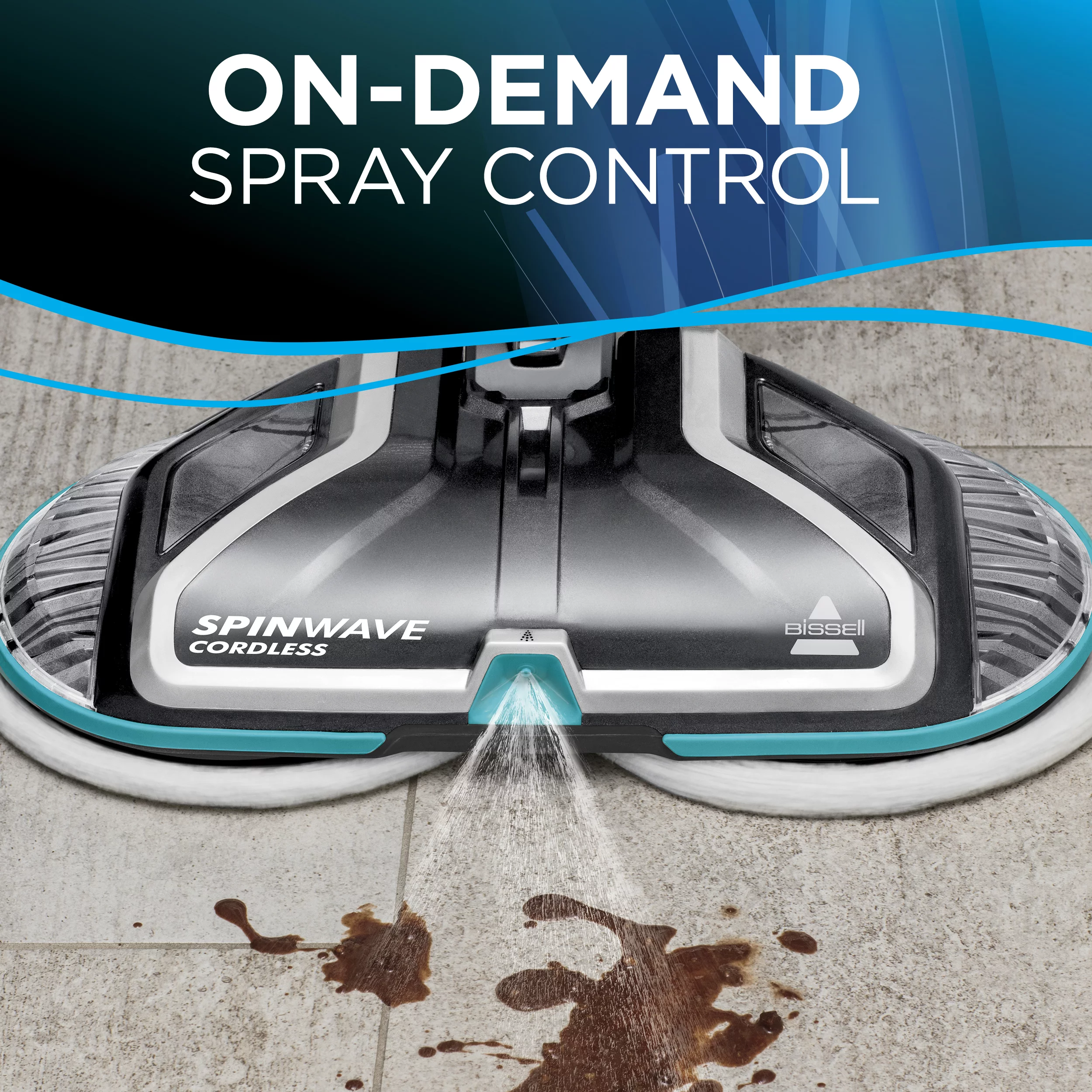 BISSELL Spinwave Cordless Powered Hard Floor Spin Mop and Cleaner, 2315A