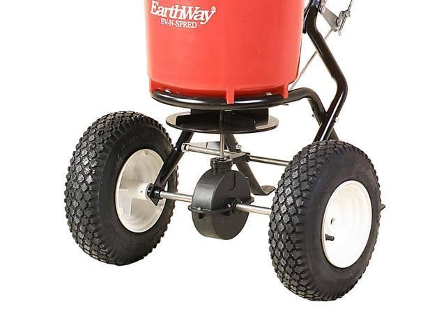 Earthway 50 Pound Broadcast Walk Behind Seed u0026 Salt Spreader with Salt Deflector