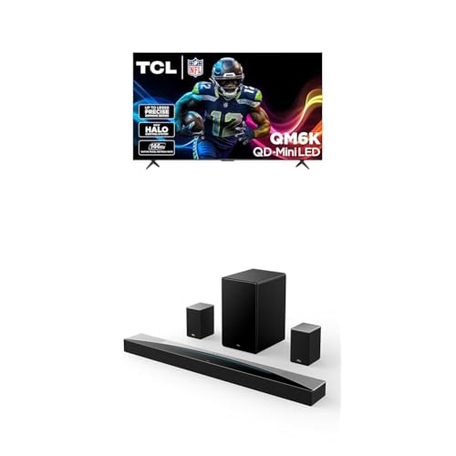 TCL 65-Inch Class QM6K Series QD-Mini LED 4K UHD Google Smart TV Best Value Mini-LED TV - QLED, 144hz, 288hz Gaming Rate, High Contrast Screen, Onkyo Audio, Dolby Atmos (65QM6K, 2025 Model)