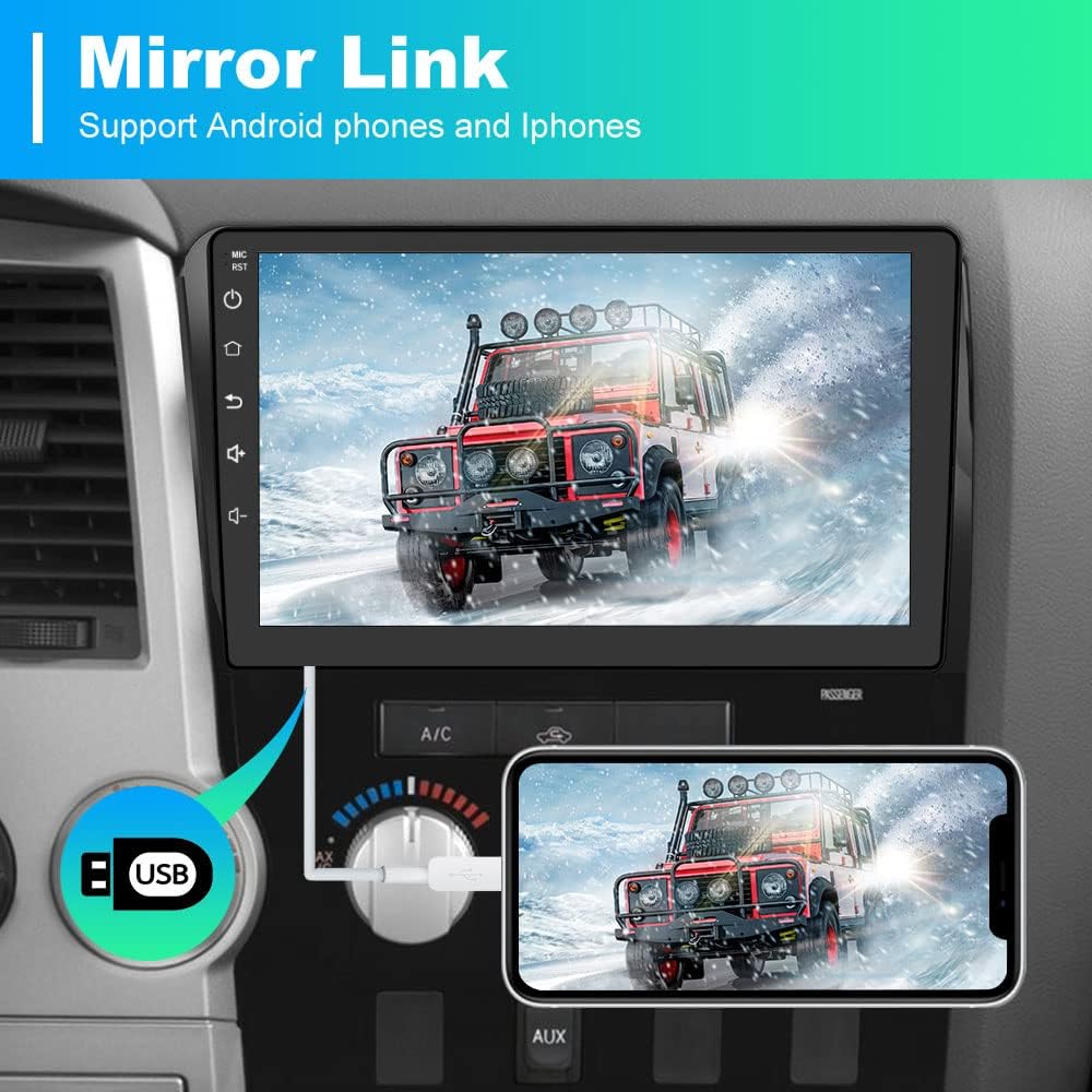 AWESAFE Car Radio Stereo for Toyota Prius 2010 2011 2012 2013 2014 2015, 9 Inch Touch Screen Head Unit Built in Carplay Andriod Auto Bluetooth Navigation Video Player