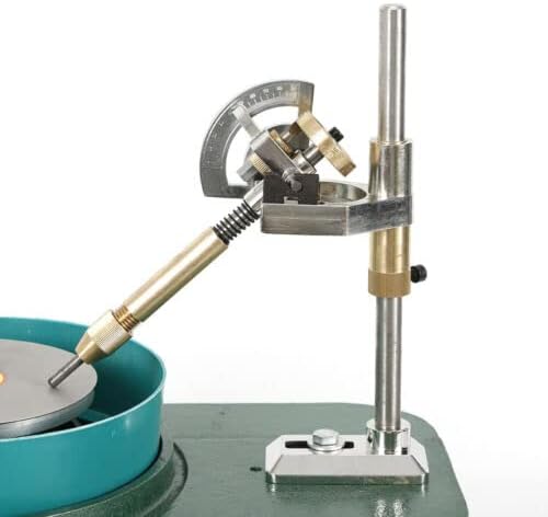Gem Faceting Machine, 28000RPM 110V Jewelry Rock Bench Polishing Grinding Machine, 6 inch Polishing Disc's Diameter Jewel Angle Polisher