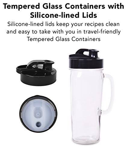 Tribest PBG-5050-A Glass Personal Blender, Chrome