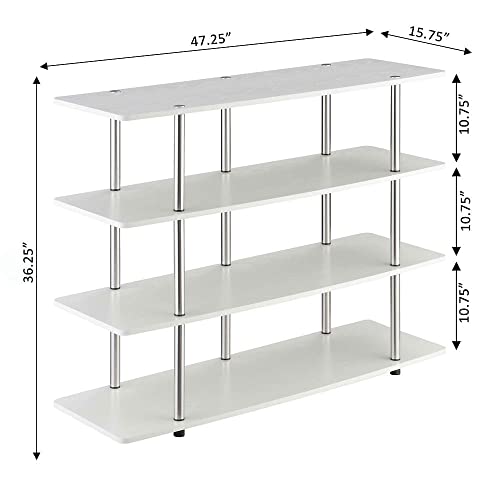 Convenience Concepts 131372ES XL Highboy 4-Tier TV Stand, Espresso