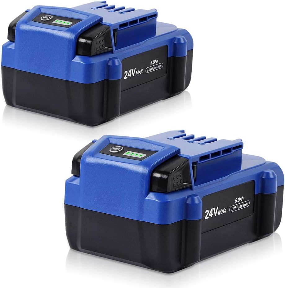 Jialitt 24V 5.0Ah Battery Replacement for Kobalt 24V Max KB624-03 KB524-03 KB424-03 KB224-03 0673802 Lithium Ion Cordless Tools Battery(2Pack) NOT for Snow Joe