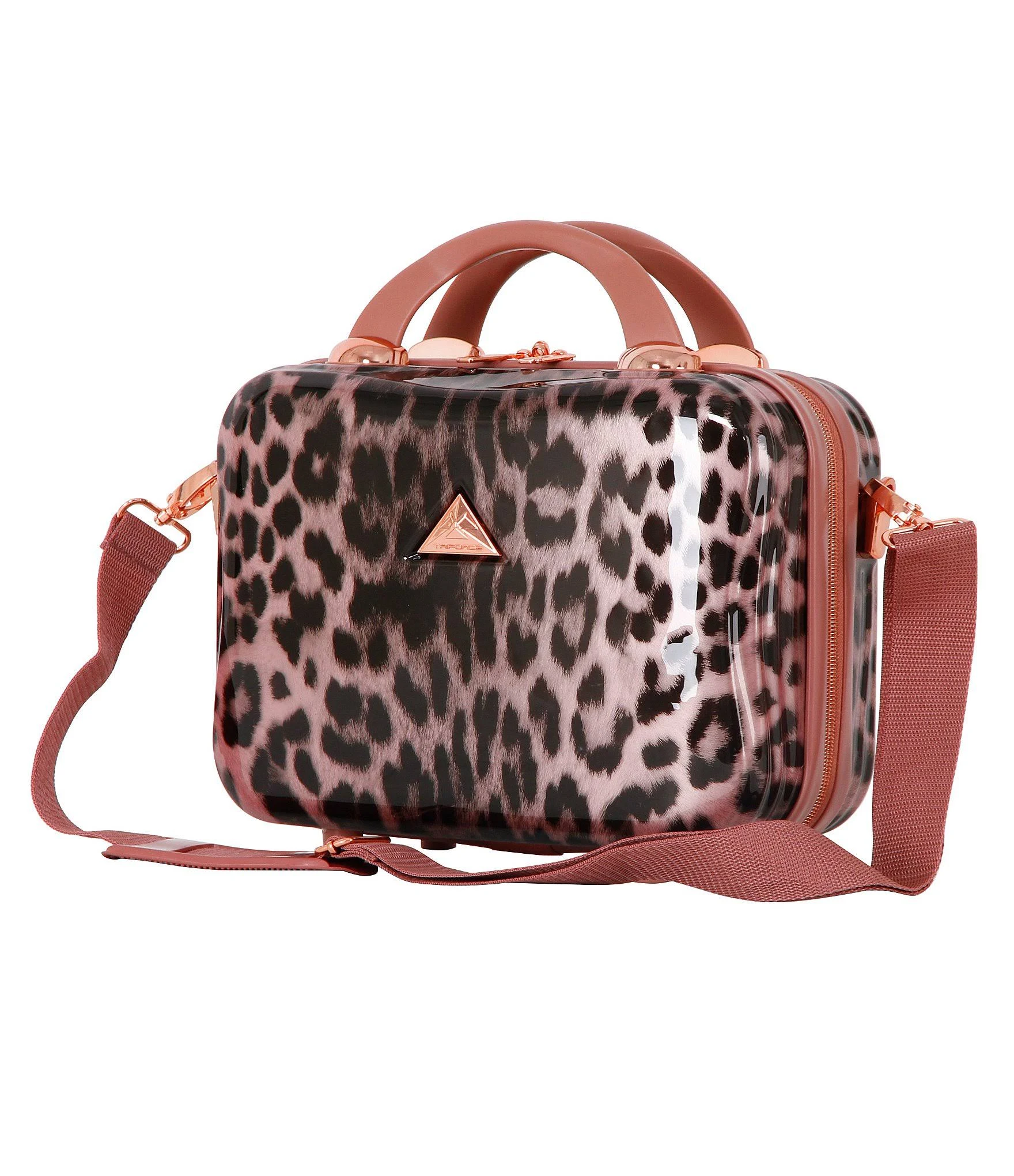 Triforce Cape Town Cheetah Print Beauty Case - Rose Gold Cheetah Print