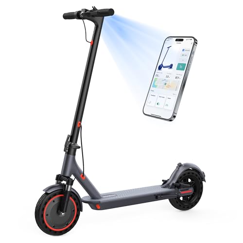 Electric Scooter for Adults, 8.5"/10" Tires, 19/22Mph, 350W/500W Motor, 21-28 Miles Range, Folding E-Scooter with Dual Suspension,APP(V1/SPRO/MAX/PRO)