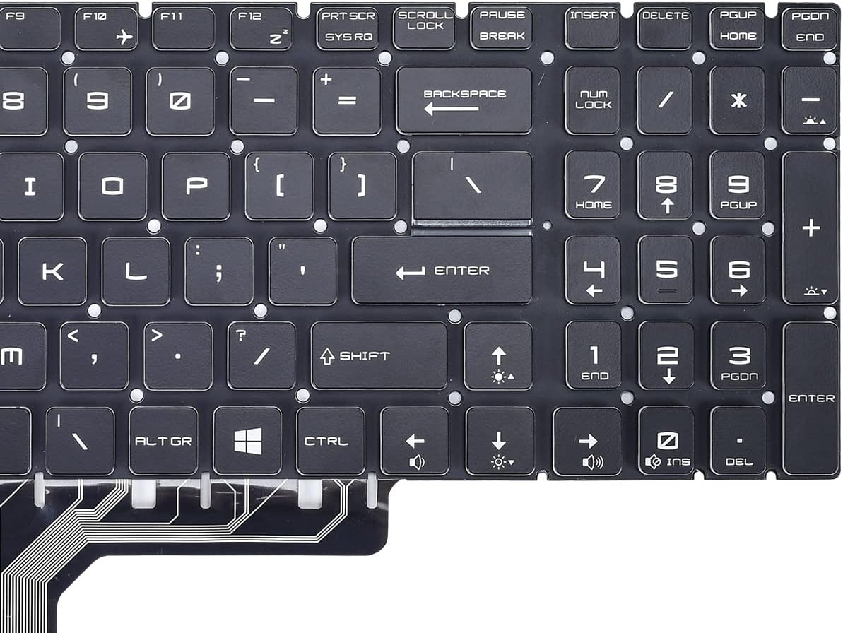 Replacement Keyboard for MSI GE75 Raider & MSI GS75 Stealth Series Game Laptop with Per-Key RGB Backlit US Layout Pack of 2