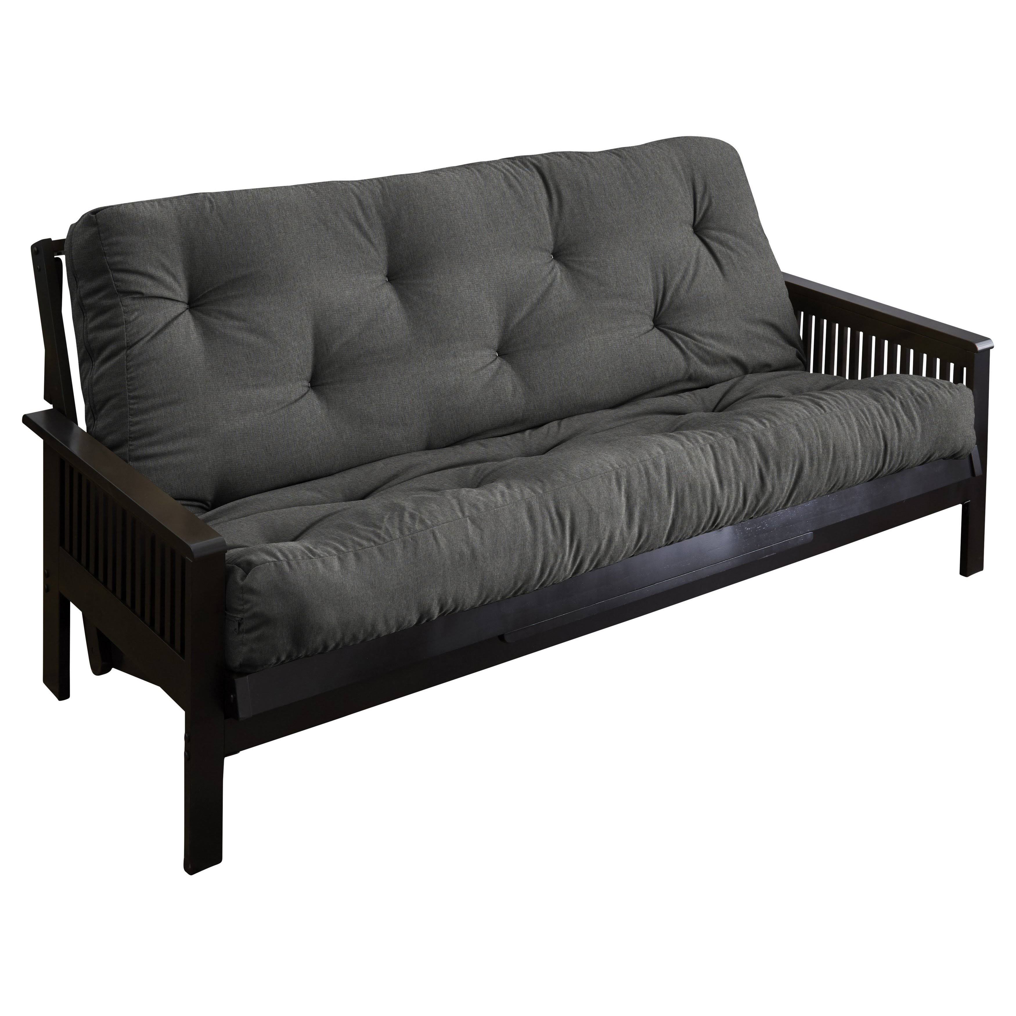 Humble and Haute Full Charcoal Grey 8-Inch Gel Memory Foam Futon Mattress