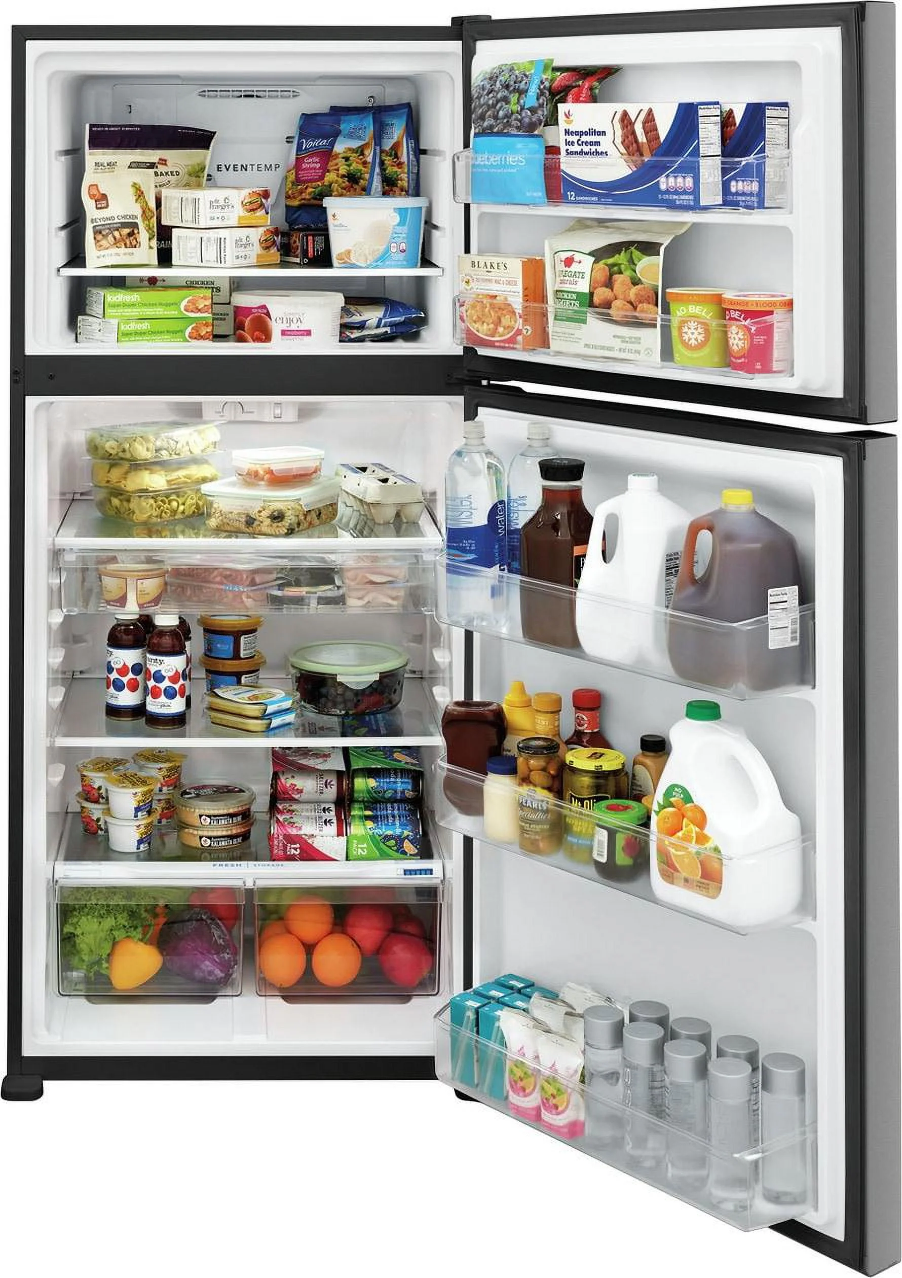 Frigidaire FFTR2045VS 20 Cu. Ft. Stainless Steel Top-Freezer Refrigerator