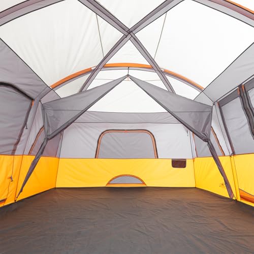 CORE Tent for Family Camping | 10 Person / 11 Person / 12 Person Large Multi Room Cabin Tents for Car Camping & Outdoor Adventures