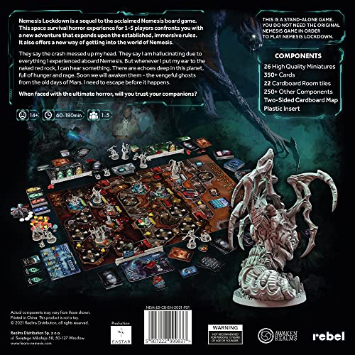 Rebel Nemesis: Cooperative Sci-Fi Horror Strategy Board Game for 1-5 Players
