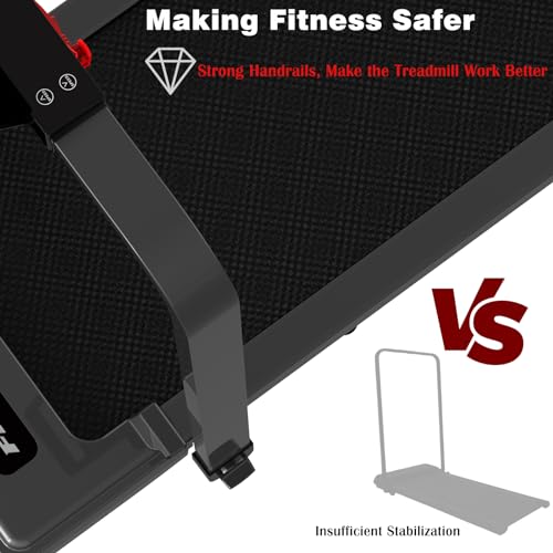 Walking Pad Treadmill, Under Desk Treadmills for Home Office, Mini Compact for Small Space, Mini Compact Folding Porable Running Machine