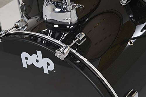 Pacific Drums Center Stage Complete Drumkit, 5 Drum Set, Iridescent Black Sparkle, 7x10, 8x12, 14x16 Floor, 16x22 Kick, 5x14 Snare (PDCE2215KTIB)