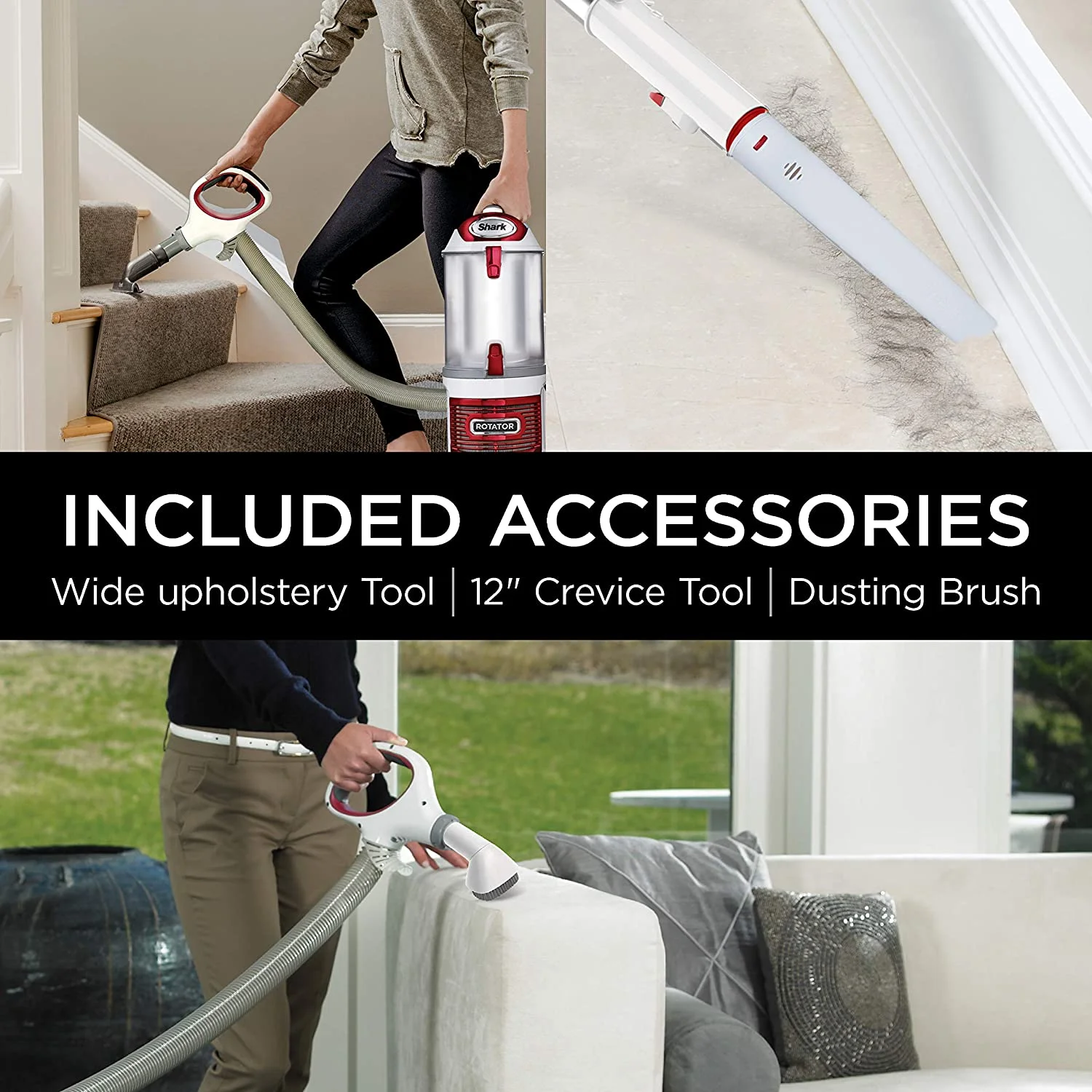 Shark Rotator Pro Lift Away Bagless Upright Vacuum - Red