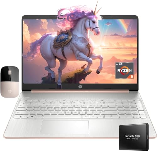 HP Newest 15.6" Anti-Glare HD Laptop, Intel Quad-core Processor, 16GB RAM, 128GB SSD+ 128GB USB Storage, Up to 11 hrs Long Battery, Win11 S, Silver