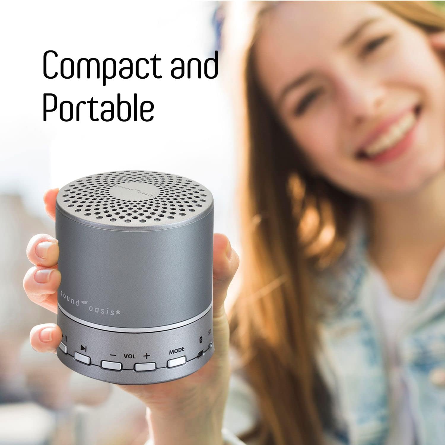 Sound Oasis Sound Machine for Sleep - Built in Bluetooth Speaker Big Bass Sound - Portable Home and Travel White Noise Machine - Over 20 White Noise Playlists and Nature Sounds for Adults and Babies