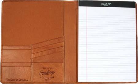 Rawlings Baseball Stitch Pad Folio (Tan)