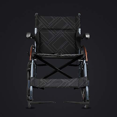 Super-light Magnesium Alloy Self-Propelled Transport Wheelchair with Dual Brake, 18” Seat, 26lbs