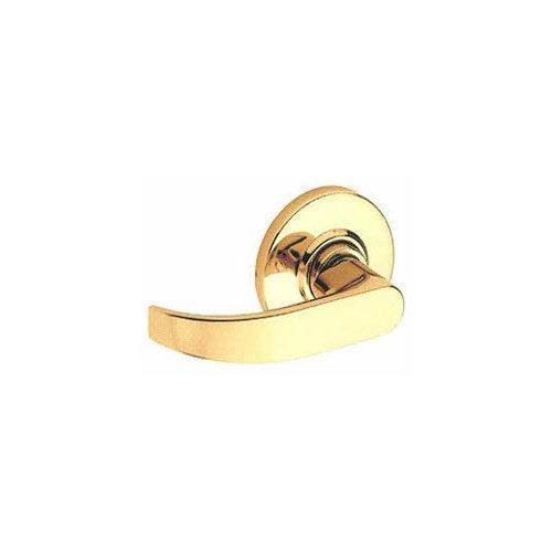 Schlage S10D-NEP Neptune Passage Door Leverset - Polished Brass