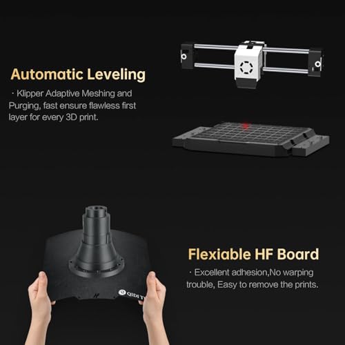 QIDI MAX3 3D Printer, Max 600mm/s High-Speed FDM Printer, Large Printing Size 12.8×12.8×12.4", Core XY All-Metal Structure, Direct Drive Extruder, Auto Leveling, 65℃ Chamber Heat