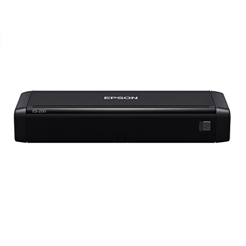 Epson - Workforce ES-C320W - Wireless Compact Desktop Document Scanner - 2-Sided Scanning and Auto Document Feeder - Paper and Card Scanner - Black